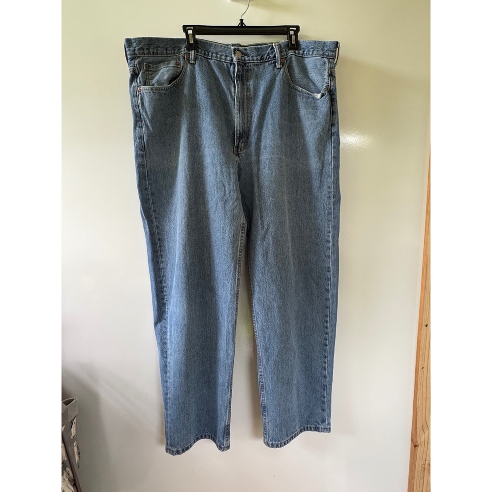 Levi's 550 Men's Blue Denim Jeans Relaxed Fit 44x32 Workwear Chore Western